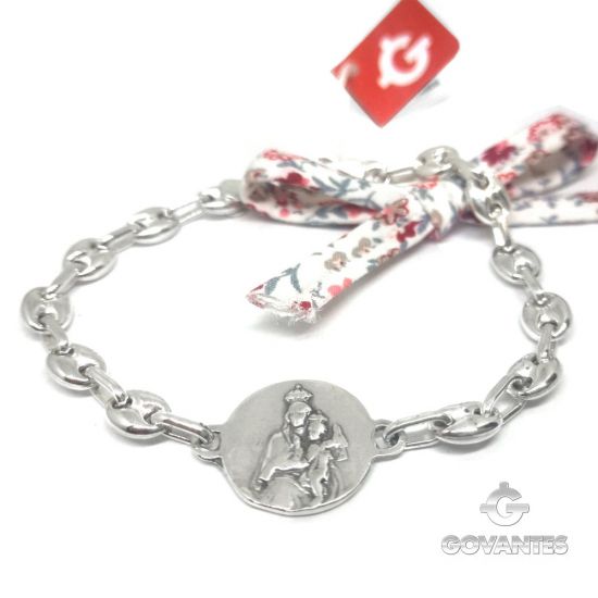 Foto principal Pulsera calabrotes escapulario plata