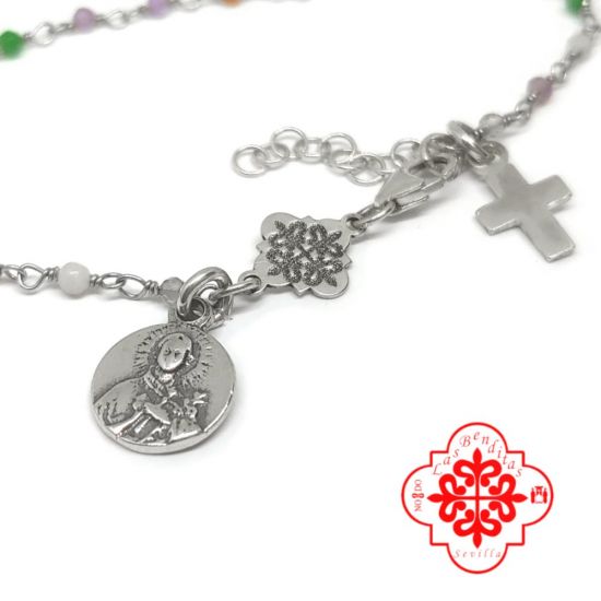 Sub foto Pulsera Santa Gema plata ayuda estudiantes