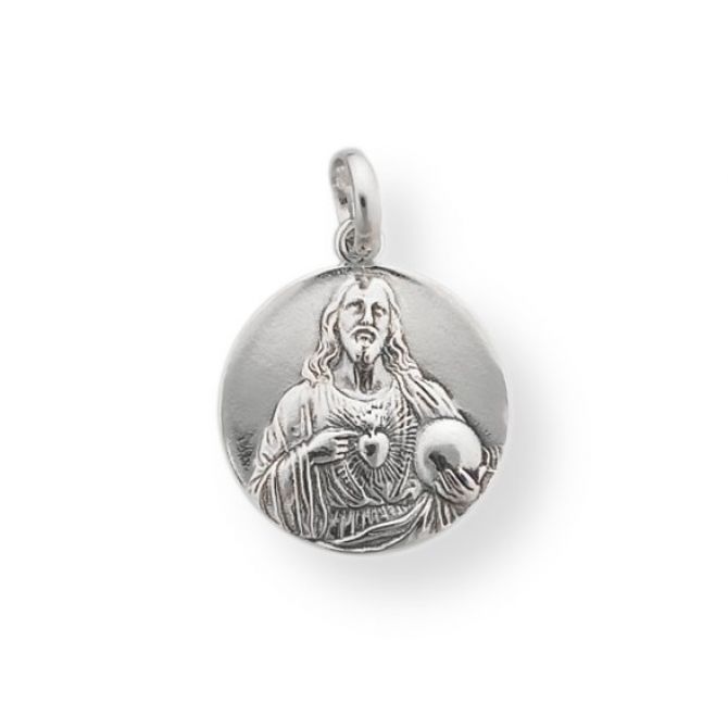 Corazón de Jesus medalla plata