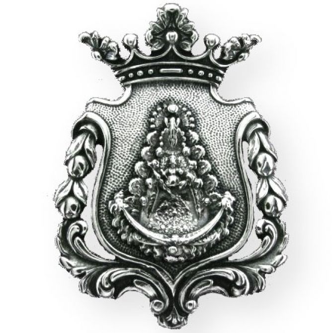 Virgen del Rocío Triana medalla 42mm plata